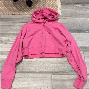 All Pink Cropped Hoodie